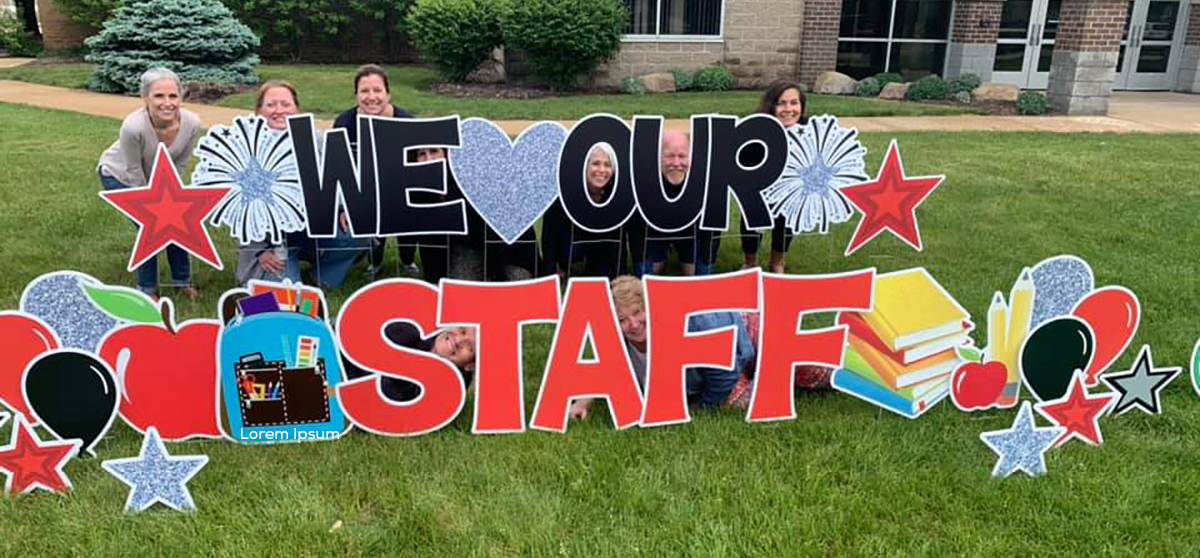 CTC staff and thank you sign