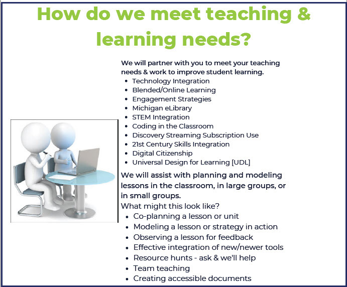 Lists of teaching and learning topics; partnerships, lesson planning, model lessons