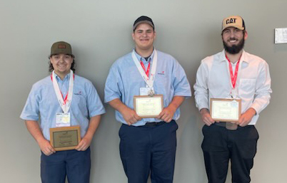 CTC Skills USA Winners smiling with their awards