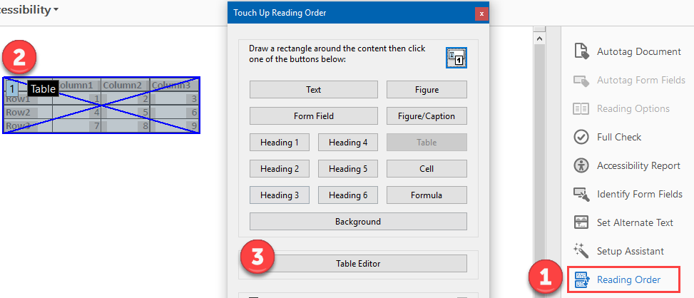 PDF Table Editor Screenshot
